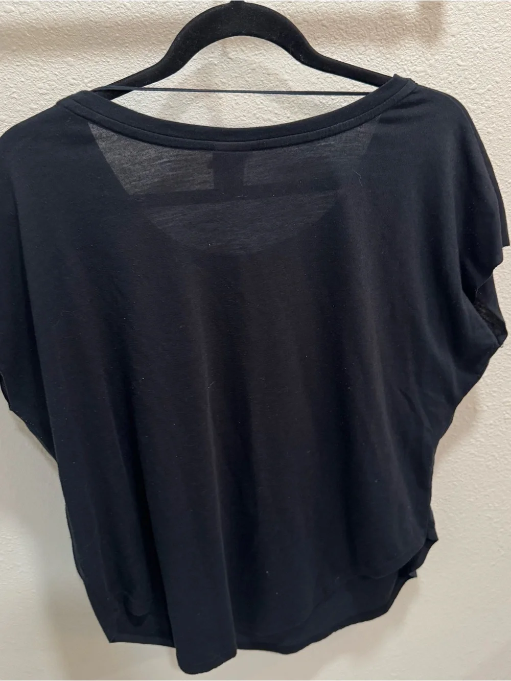 Nike Tunic Tee Shirt Athletic Cut Black Spellout Color Swoosh Women’s M